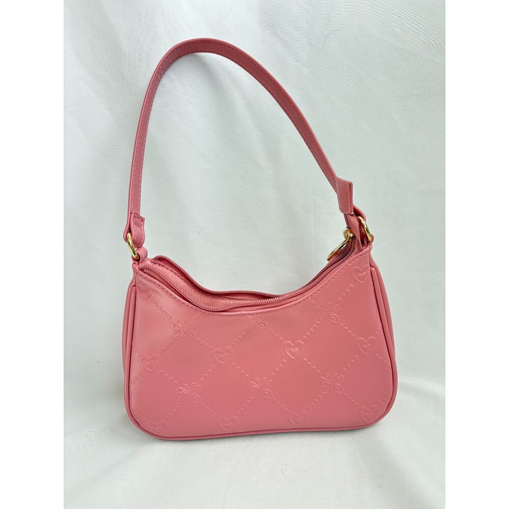 LD Pink Mini Shoulder Bag Hearts Butterfly Girly Barbiecore Cute Purse Barbie